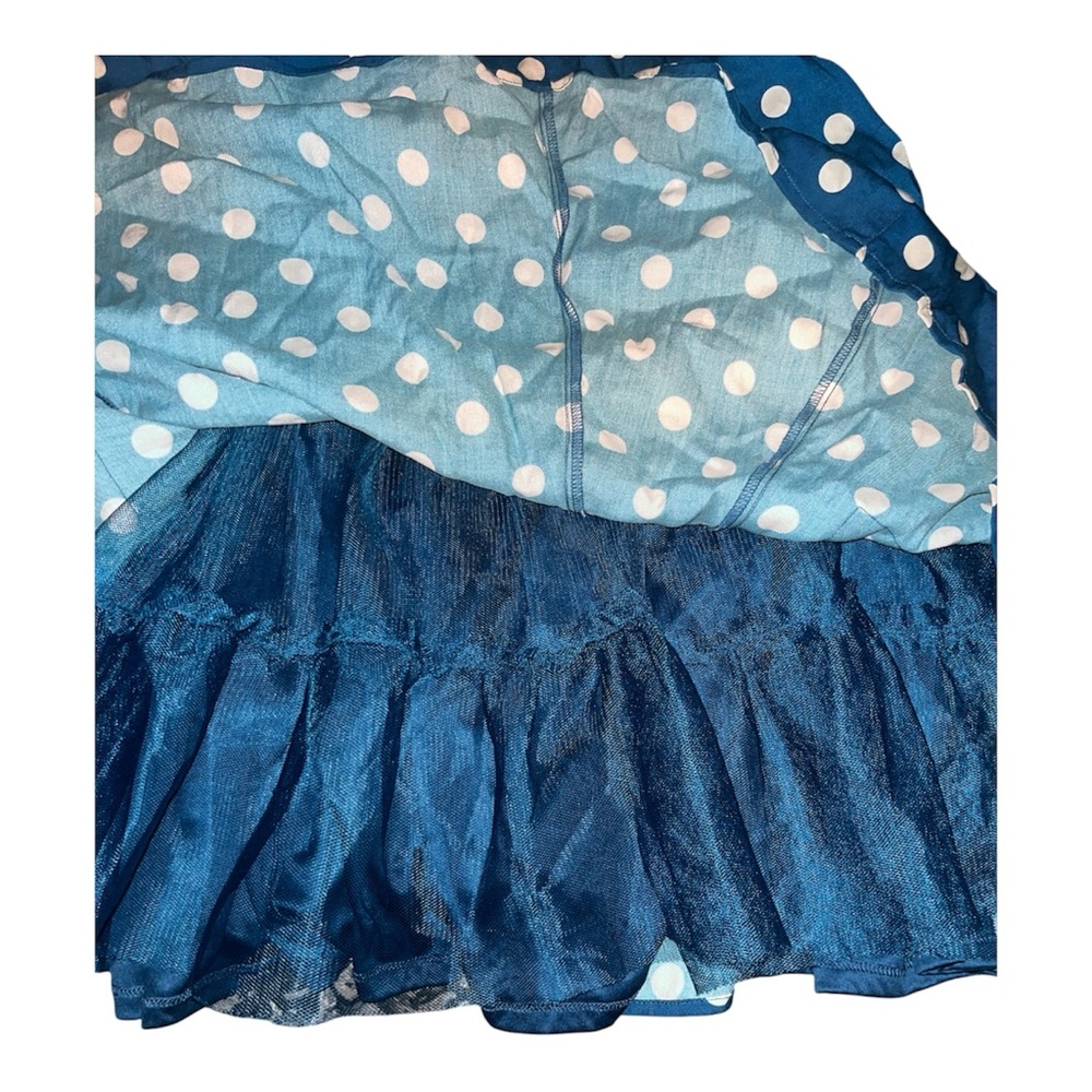torrid NWOT Retro Chic Blue Polka Dot Fit & Flare Mini Dress - Picture 7 of 7